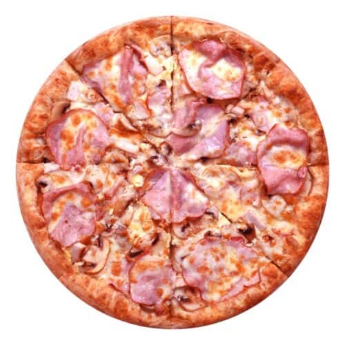 Пицца "Панда" с ветчиной и сыром, свежая и аппетитная, доставка в Москве.