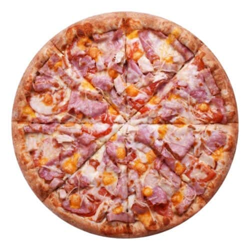 Свежая пицца "Патимейкер" с мясом, сыром и томатами, идеально для детей.